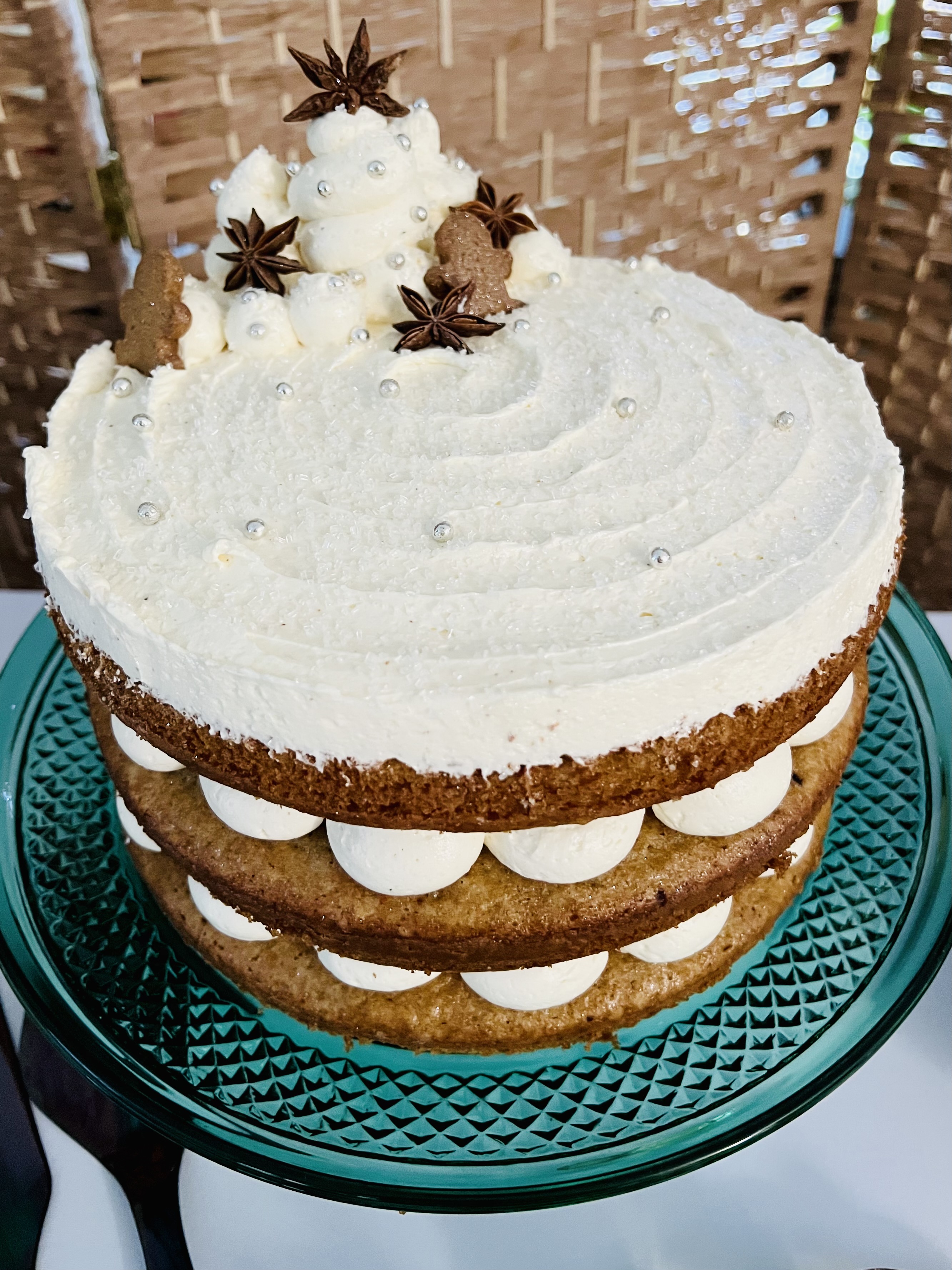 Lynnette Grimm 1 Cardamom Brown Butter Cake with Eggnog Frosting